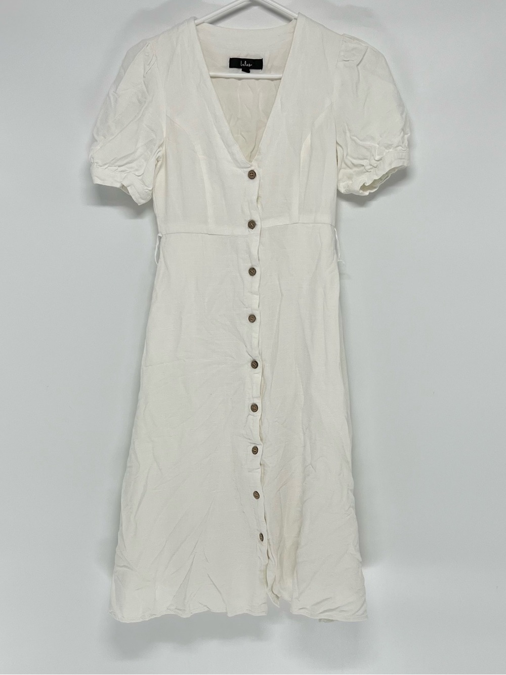 Lulus women’s XS midi dress white